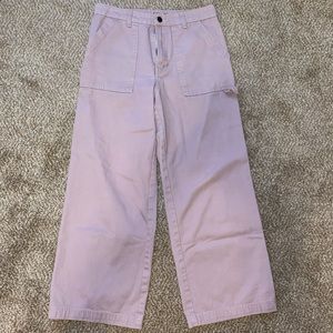 High waisted wide leg pants